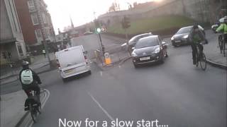 York Urban Cyclist. Yr52 Tlo Motorcyclist Used Advance Stop Area.