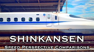 Shinkansen (Bullet Train)  Speed Perspective Comparisons