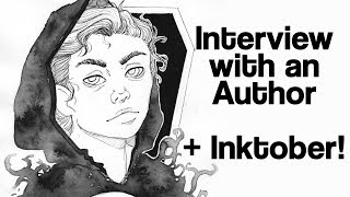 Grim Reaper Inktober + Interview with Author Kathy Lynn Cross // Vlogoween Day 6