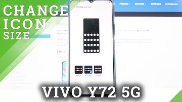 How to Change Icon Size in VIVO Y72 5G – Find  Icon Settings