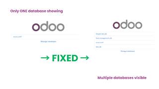Fix Odoo Database Selector Not Showing All Databases
