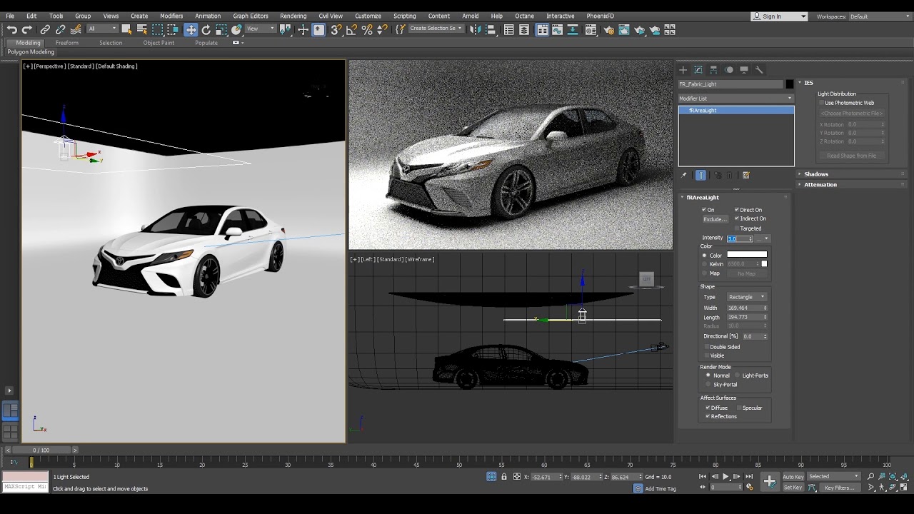 Renderspaz.com Car Model Lighting , finalRender Tutorial 2: 3D