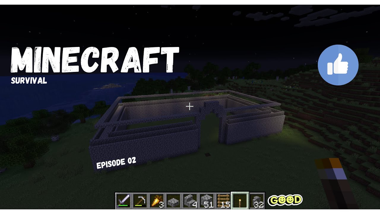 I make 🏰 castle in Minecraft java and my survival series EP 02 - YouTube