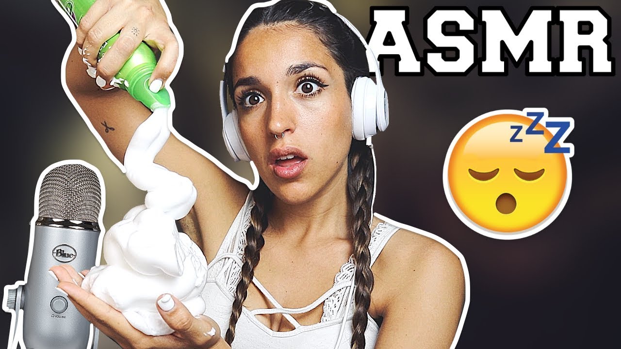 🔥 PRUEBO ASMR con ESPUMA 😱 *MUY RELAJANTE* 😴