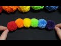 Super Easy Pom Pom Making Idea with Woolen - Hand Embroidery Amazing Trick - Easy Wool Flower Making