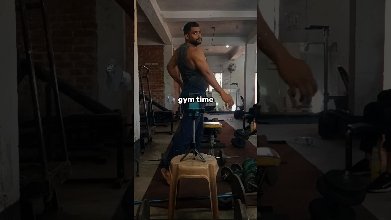 gym time vs home time #fitness #motivation #desihomegym #gym #
