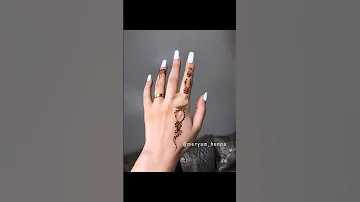 صور لافكار نقش الحناء للعيد بسيط وجميل وسريع 