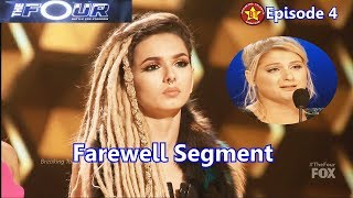 Zhavia Loses Chair (is Eliminated) -Farewell  Meghan Cried & Judges Comments The Four S01E04 Ep 4