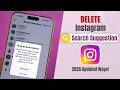 How to Delete Instagram Search Suggestions! [Clear]