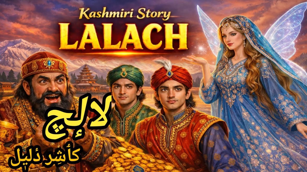 Kashmiri folk tale🔥 || Lalach🔥 || Cartoon story || Kashir Katha || Kashmiri Drama || Moral Story ||