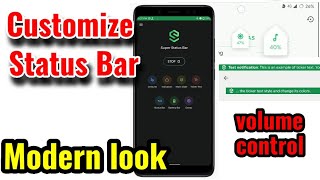 Customise Your Notification Bar/Panel || Super Status Bar App Tutorial || How to Change Panel/Bar screenshot 1