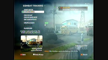 How to get search and destroy and combat training