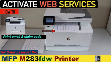 HP Color LaserJet Pro MFP M283fdw Activate Web Services.