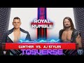 GUNTHER VS AJ STYLES. WWE 2K25. TQS