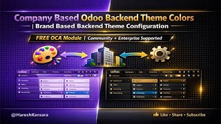 Customize Odoo Backend Theme Per Company | Odoo Community & Enterprise Supported | FREE OCA App