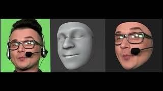Blender face tracking test 1