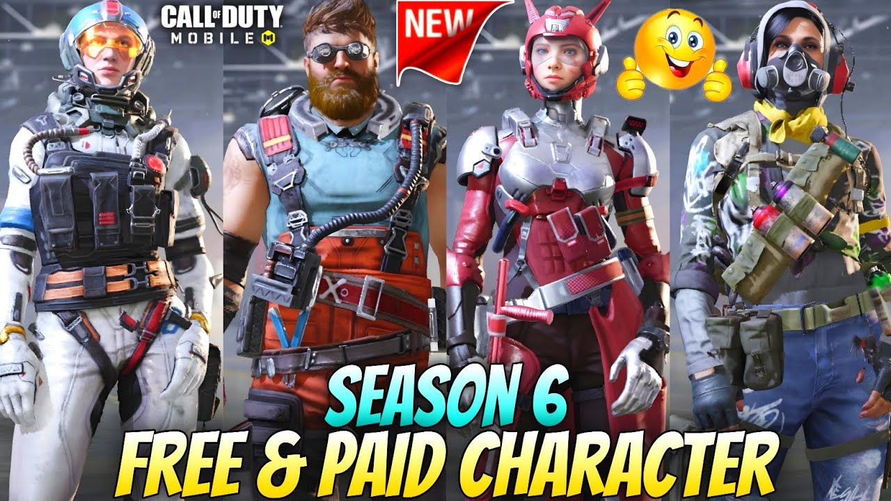 *NEW* Season 6 All Free & Paid Character Leaks 2025 | All Free Rewards & Free Character | Codm Leaks