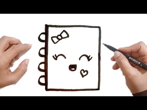 كيف ترسم نوتة يومية كيوت وسهلة خطوة بخطوة رسم سهل تعليم الرسم للمبتدئين