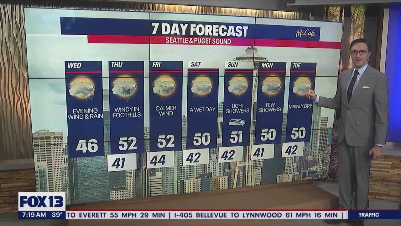 Windy and rainy around Puget Sound this week | FOX 13 Seattle - YouTube