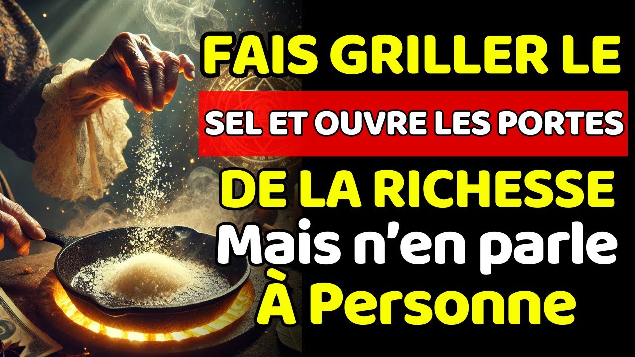 Fais griller du SEL ce soir… et attire instantanément argent, santé et prospérité !