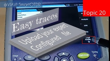 Viavi smart otdr upload configure files and traces | How to trace with otdr