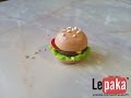 Лепим гамбургер из пластики (полимерной глины).How to make a hamburger of polymer clay