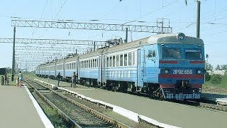 Odessa railway: electric train ER9E-656 named the Arcadia