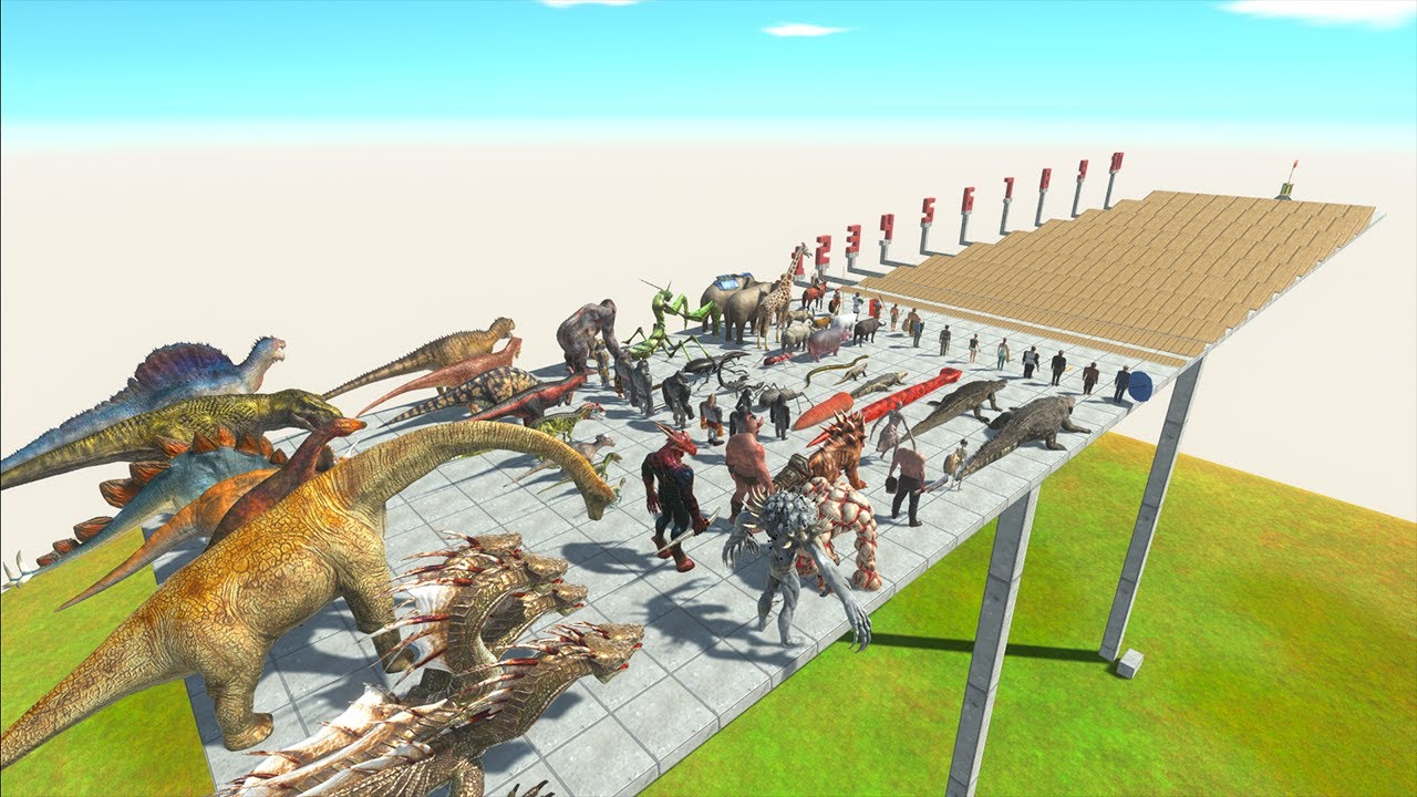 Who Will Pass The Stairs Level - Animal Revolt Battle Simulator