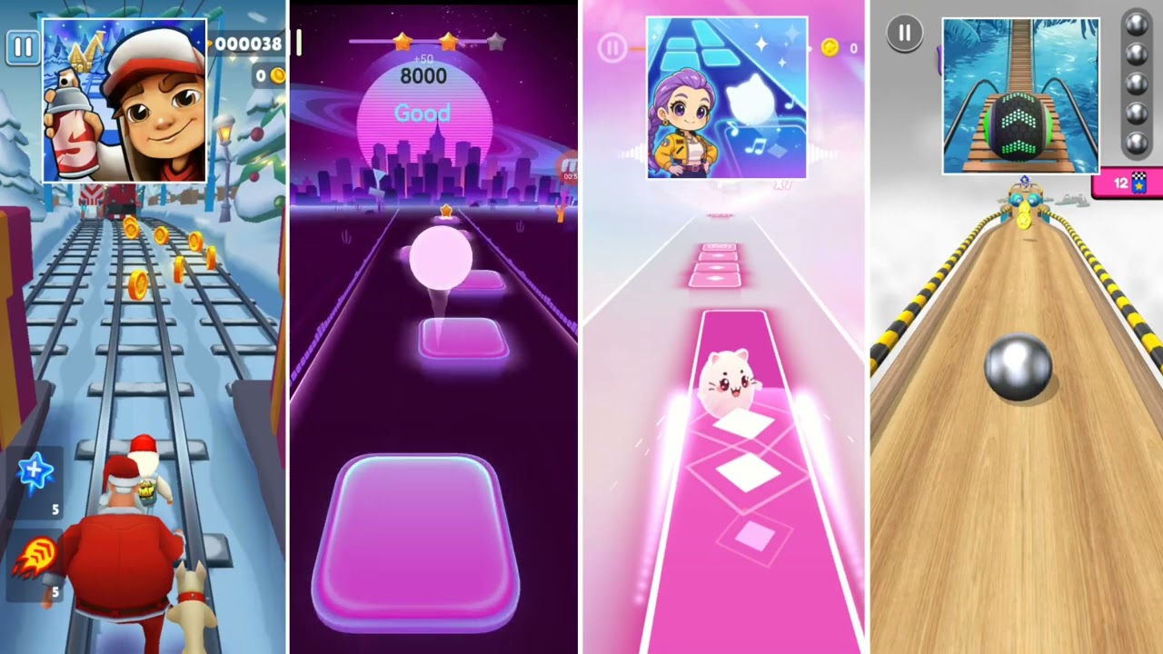 Subway Surfers 🆚️ Music Ballz Hop 🆚️ Dancing Cats 2 🆚️ Going Balls ✅️ Who Is The Best❓️