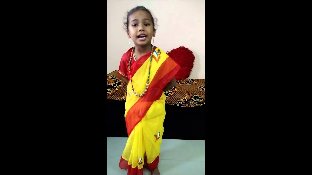 Dvya getup as Sarojini Naidu - YouTube