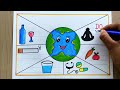 World Health Day Poster Drawing Easy April-7 | How to draw World Health Daydrawing | Eat healthy