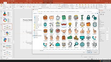 Replace Basic Icon to Colorful Icon in PowerPoint Template (3/3) - Warna Slides