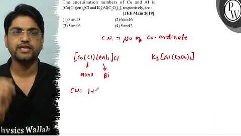 The coordination numbers of \( \mathrm{Co} \) and \( \mathrm{Al} \)...