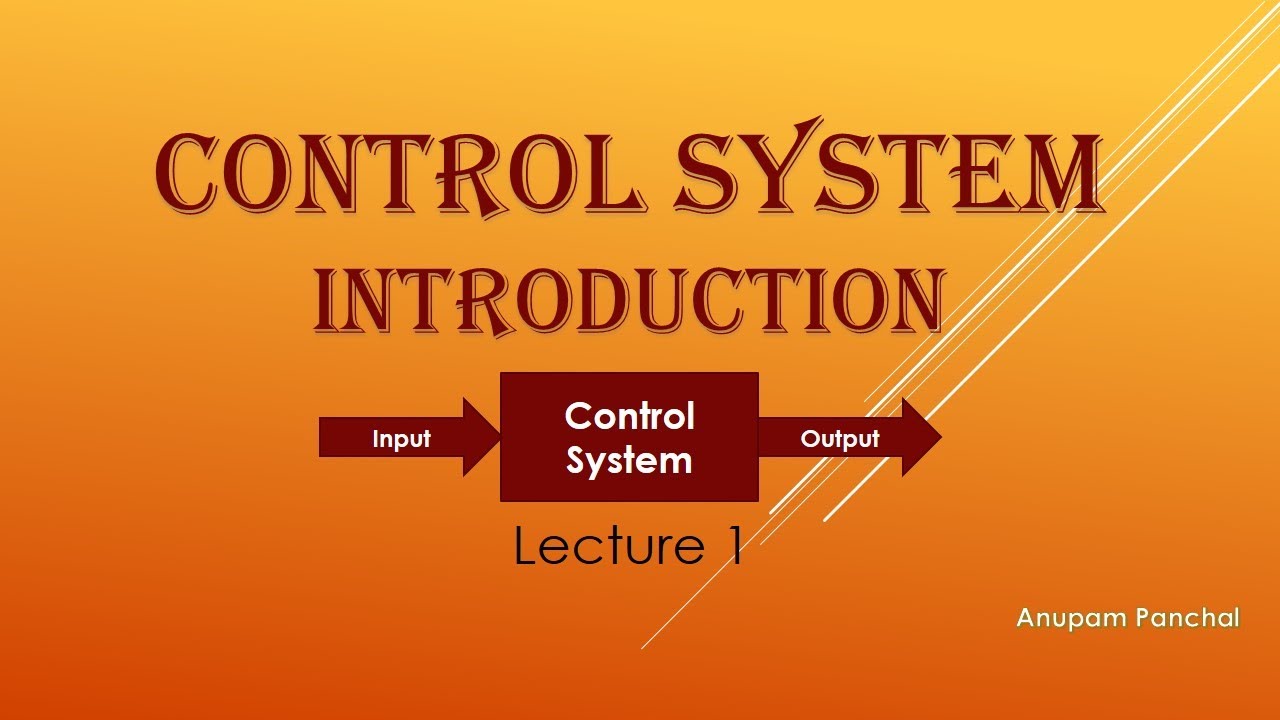 Lecture 1 Introduction of Control System YouTube