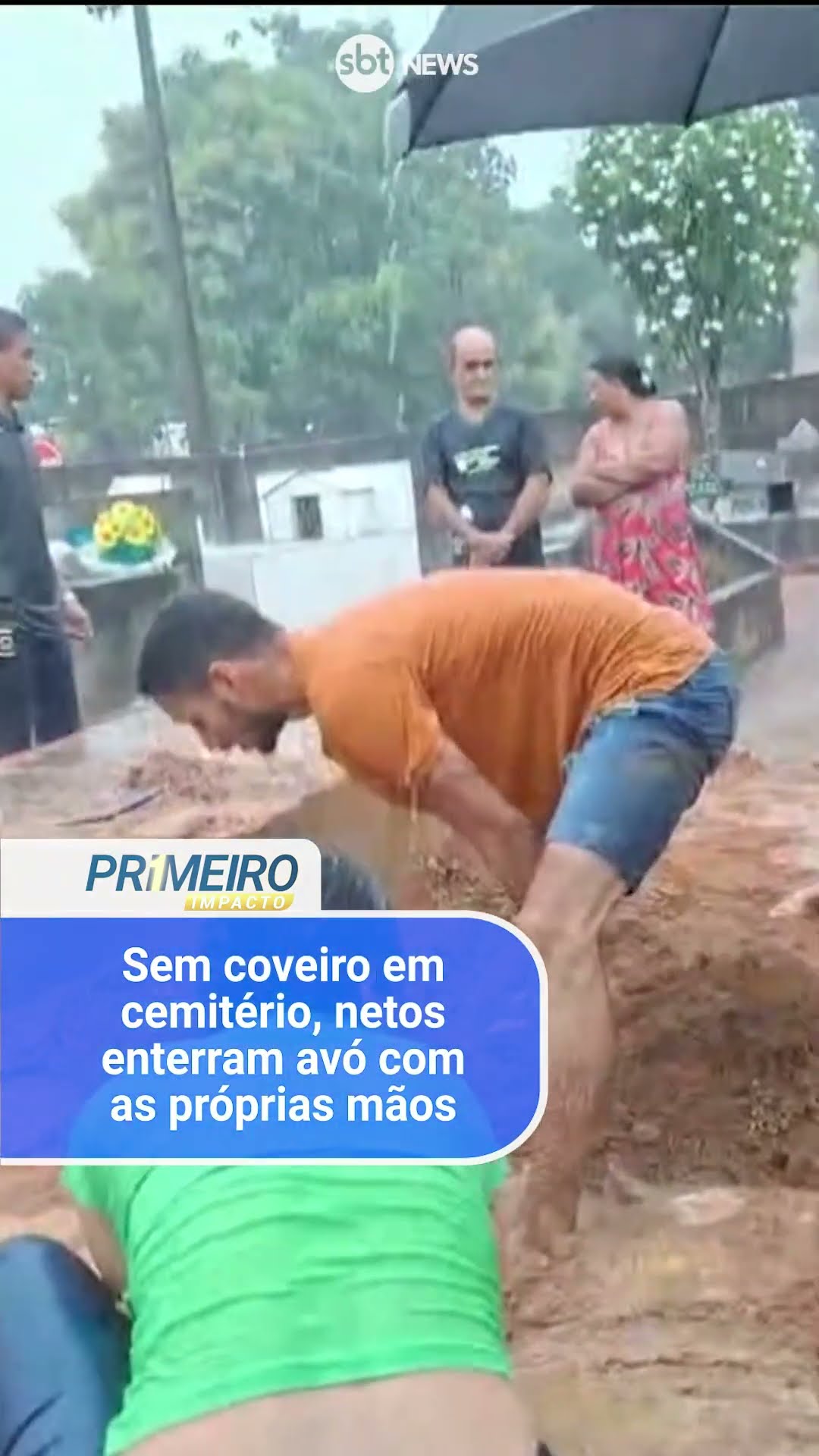 Sem coveiro em cemitério, netos enterram avó com as próprias mãos