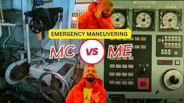 Local Emergency manoeuvring of main engine !  MC vs ME engine, MAN B&W