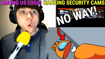 Among Us Logic: Hacking Security Cams! | Cartoon Animation @GameToonsOfficial REACTION!