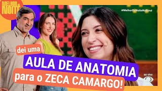Aula de ANATOMIA ao vivo NA TV! Minha participação no programa “O melhor da noite” com Zeca Camargo!