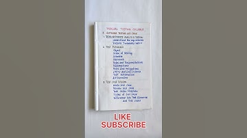 SOFTWARE TESTING LIFE CYCLE||SOFTWARE TESTING SYLLABUS||TEST PLANNING||TEST CASE DESIGN Part6#shorts