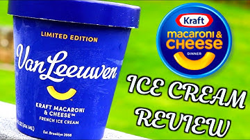 MAC AND CHEESE ICE CREAM  - Taste Test & Review - Van Leeuwen Kraft Mac & Cheese Ice Cream