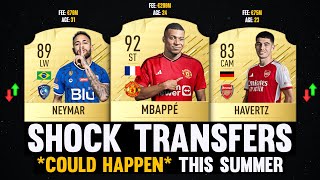 SHOCK Transfers That Could Happen THIS SUMMER! 😱🔥 | FT. Mbappé, Neymar, Havertz...