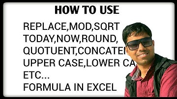 MOST IMP EXCEL FORMULA  binsachivalay #officeassistant