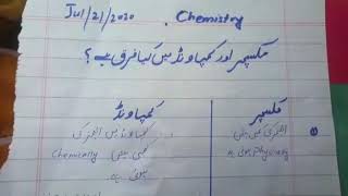 9th class chemistry difference b/w mixtures and compounds