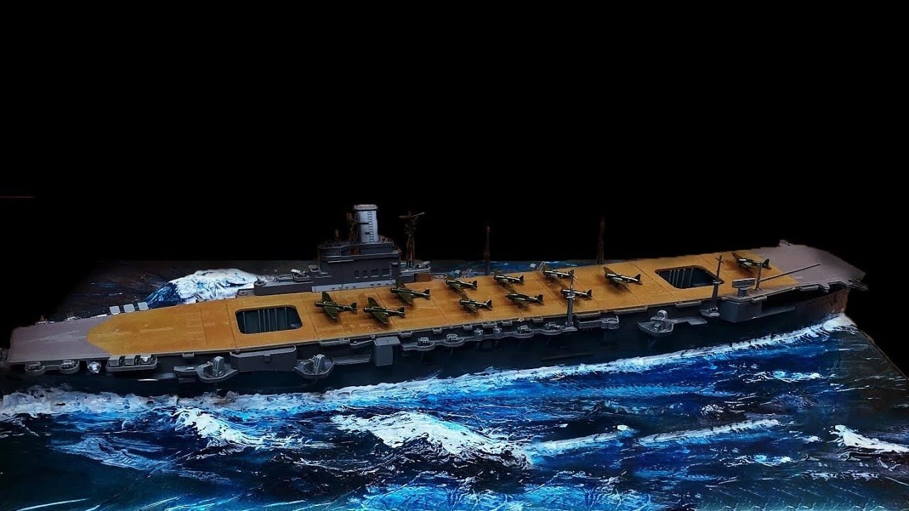 Japanese Aircraft Carrier: Junyo 日本帝国海軍：隼鷹 Tamiya 1/700