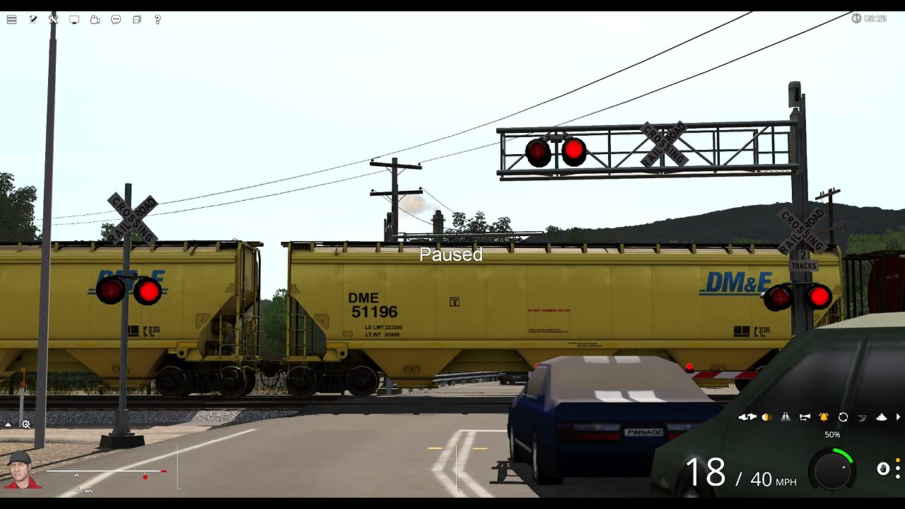 TRS22 | CP Grain train goes to yard and stops for crew change.