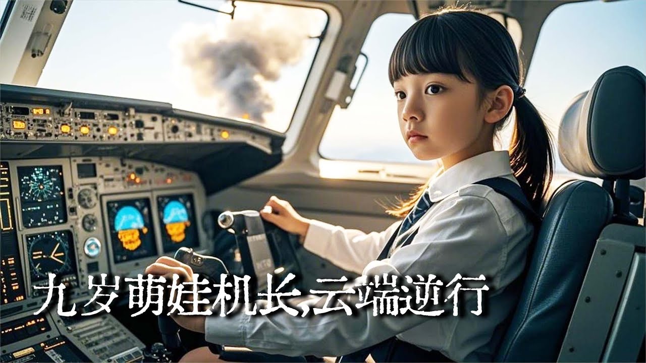 【完结】她重生成九岁女孩第一天，就面临飞机即将失事，以九岁之身万米高空接管驾驶舱，全机绝望时她在万米高空强行迫降！【九岁萌娃机长】