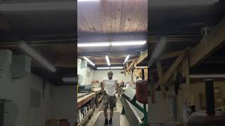 Bending aluminum apron flashing for shingle roof