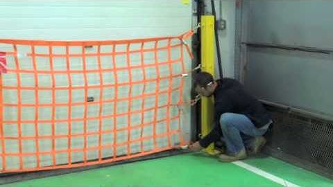 Post-Mounted Loading Dock Safety Net