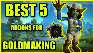 The TOP 5 ADDONS for GOLDMAKING in Dragonflight!!! | Make Millions With EASE!!! Must Have ADDONS!!!