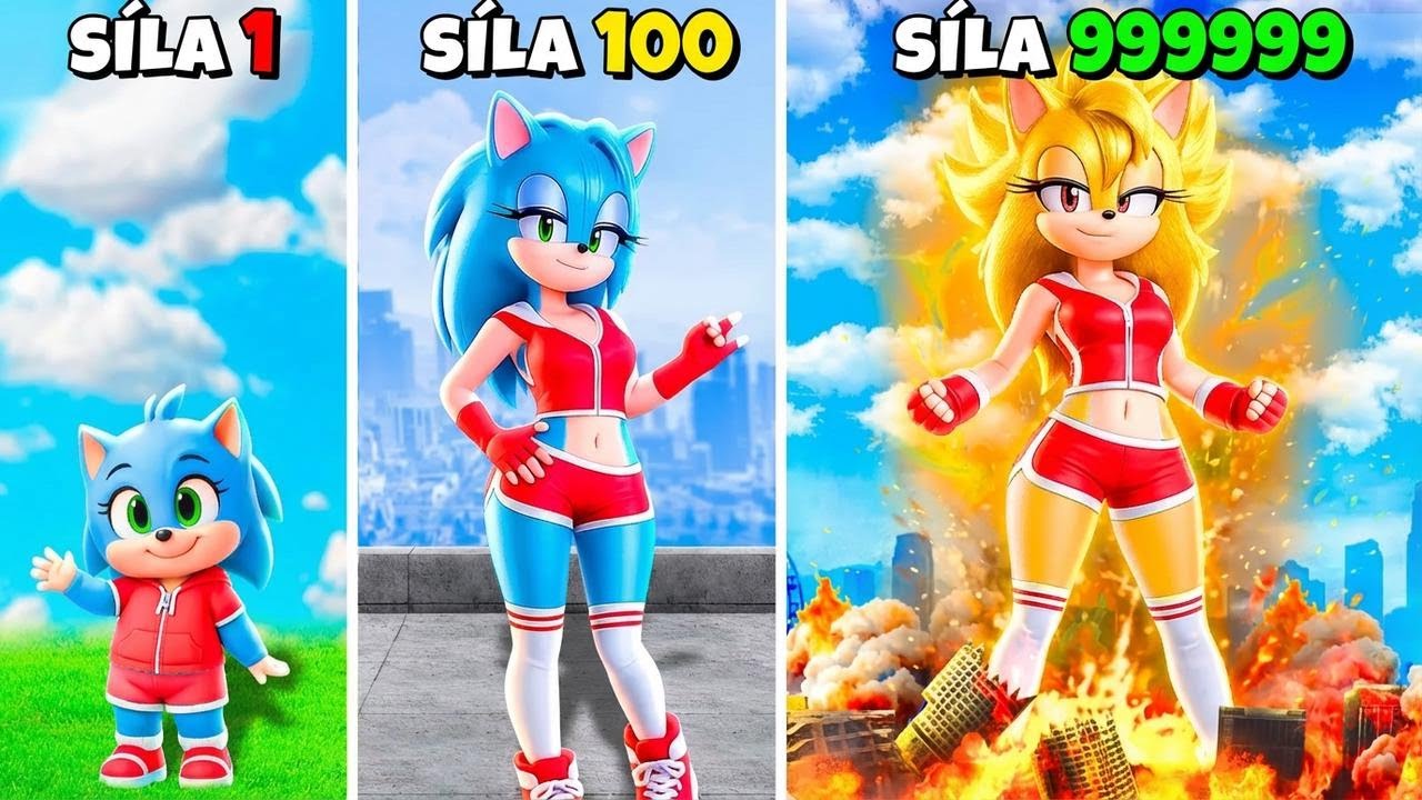 Vylepšujeme FEMALE SONIC v GTA 5! (mod ze Sonic filmu)